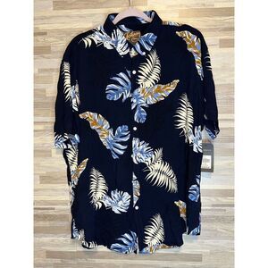 Johnny Bigg 2XL Short Sleeve Button Down  Floral Navy #169